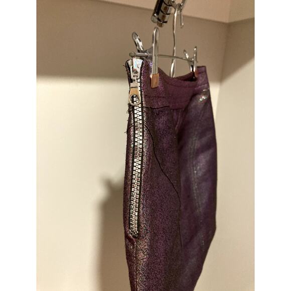 Opening Ceremony Metallic Purple Skirt sz 0 - Picture 6 of 7